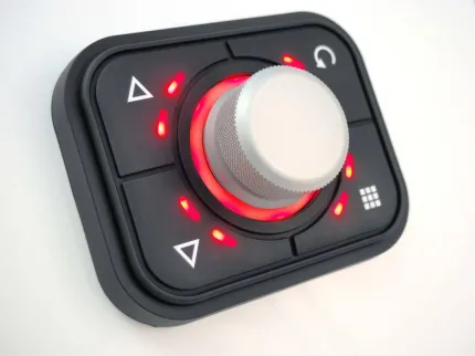 Powertrack Encodeur RGB à 4 touches + joystick + connecteur Deutsch