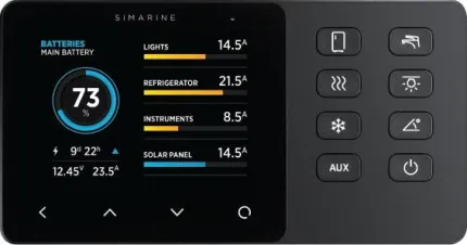 Pack composé d'un panneau de commande VIA (PICO avec 8 boutons) et une distribution électrique pilotable SPDU-52, pour une alimentation 8 à 22Vdc