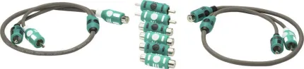 2 câbles en Y et six adaptateurs (4 F/F et 2 M/M)