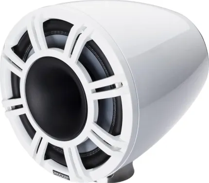 2 enceintes 11'' - KMFC 300W LED - Blanc - Montage à plat