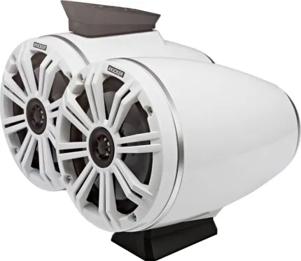 2 enceintes 6.5'' - KMFC 65W LED - Blanc - Montage à plat