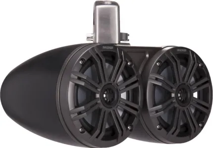2 enceintes doubles 6.5'' - KMTDC 130W LED - Noir - Montage barre