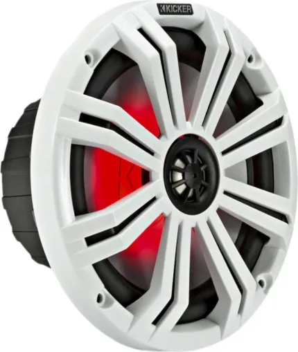 2x HP 8'' avec grilles blanches et grises charbon de 200 mm - LEDs RGB - 4 ohms - Série KM