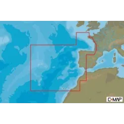 Carte C-MAP® 4D Europe Côtes Ouest
