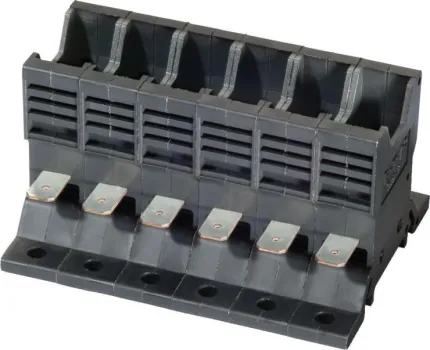 6 voies connexions par cosses faston