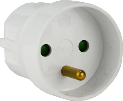 Adaptateur prise SCHUKO (male) / NF (femelle)