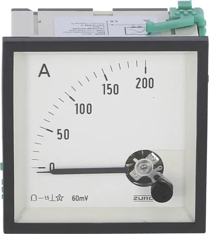 ampèremètre DC analogique 0-200A