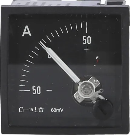 Ampèremètre DC analogique -50-0-50