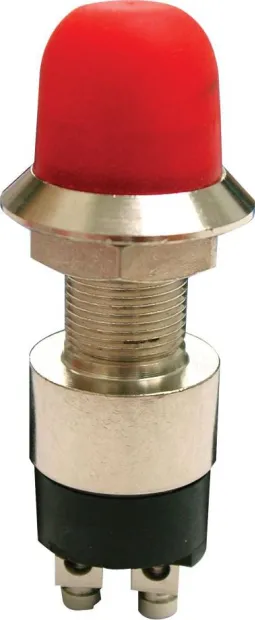 Bouton poussoir 30A OFF-MOM rouge