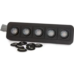 Clavier de commande Powerkey Pro à 5 touches de Ø24mm, avec protocole CANopen et connecteur Deutsch à 4 broches