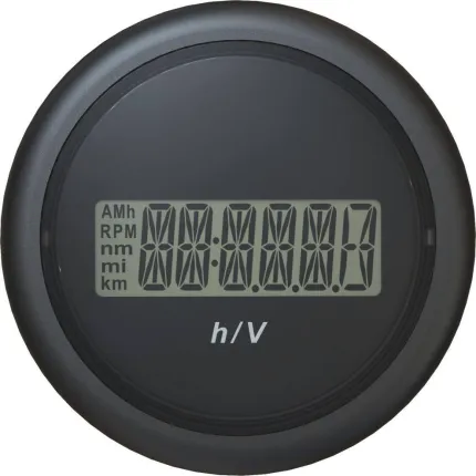 Combiné horamètre et voltmètre LCD 12/48V