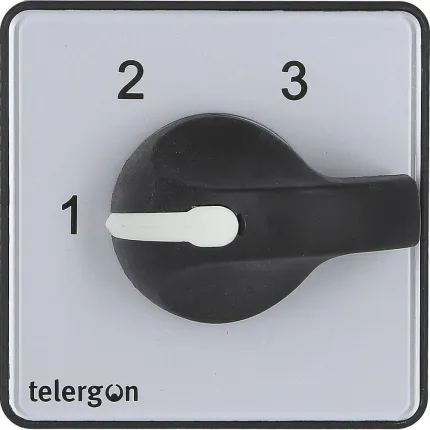 Commutateur 2 pôles 3 positions 1-2-3 63A