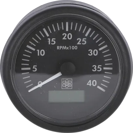 Compte-tours avec horamètre 85 mm - 12/24V 0-4000 Tr/min - Pick Up