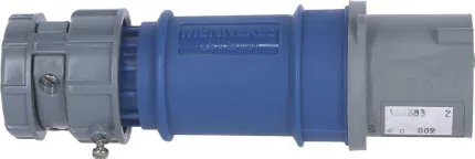 Fiche male droite 2P+T 16A