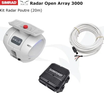 HALO OPEN ARRAY 300X : Kit Radar Poutre 130W avec câble de 20m