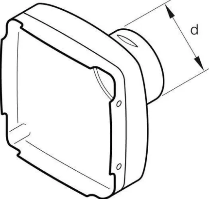 Hotte de sortie Ø75 mm Airtronic D2