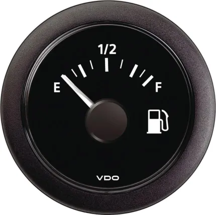 Indicateur jauge tubulaire 12/24V, 90-10 ohms
