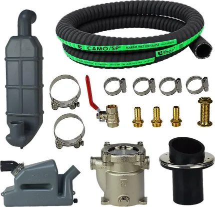 Kit accessoires pour groupe électrogène Ø 45 mm (gaz) / Ø 16 mm (eau)