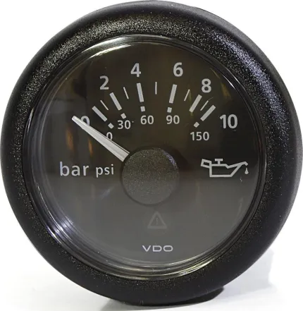 Manomètre 12/24V 10 bars / 145 psi