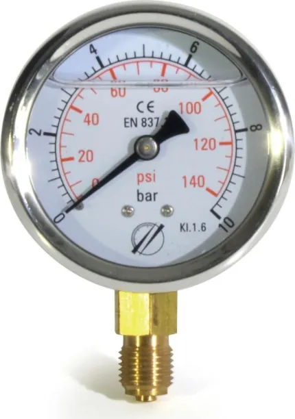 Manomètre vertical 0-10b Ø 63mm