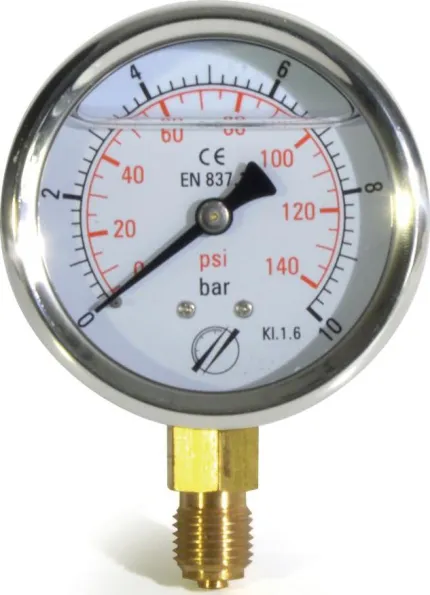 Manomètre vertical 0-10b Ø 63mm