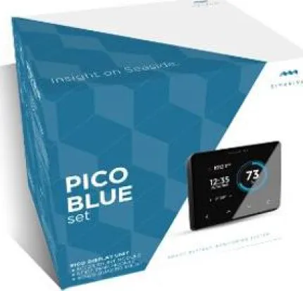 Pack gestion batterie PICO Blue en saillie NOIR, composé d'un PICO, un shunt 500A, un quadruple shunts 25A et une interface pour sondes de niveau et température, pour une alimentation 6 à 35Vdc