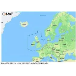 Carte C-MAP® Reveal™ Irlande / Royaume-Uni / Manche