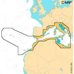 Carte C-MAP® Reveal™ X Méditerranée Ouest 