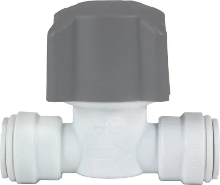 Robinet d'arrêt Ø15mm compact