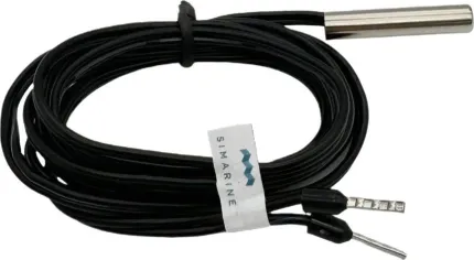 Sonde température NTC 10k 1% avec câble 5m étanche et étui inox pour plage de -13 à 105°C
