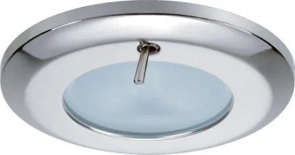 Spot halogène Ø77mm SABINE inox 12V 10W - interupteur