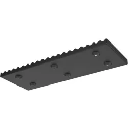 Support de montage en acier peint + vis à bois en acier inoxydable A2 + 2 sangles