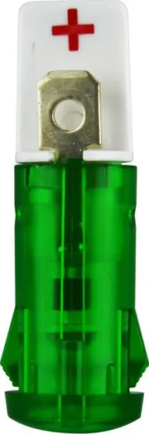 Témoin lumineux LED verte 12/24VDC