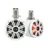 2 haut parleurs 6.5'' - KMTC 65W LED - Blanc - Montage barre