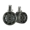 2 enceintes  6.5'' - KMTC 65W LED - Noir - Montage barre