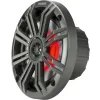 2x HP 6.5'' avec grilles blanches et grises charbon de 165 mm - LEDs RGB - 4 ohms - Série KM