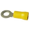 Boîte 100 cosses rondes 6mm jaune - standard