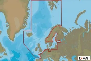 Carte C-MAP® 4D Europe du Nord & Centrale