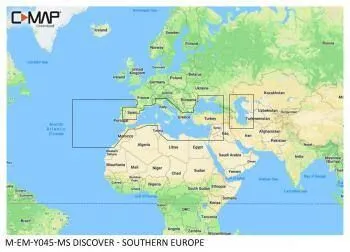 Carte C-MAP® Discover™ Europe Continentale Sud