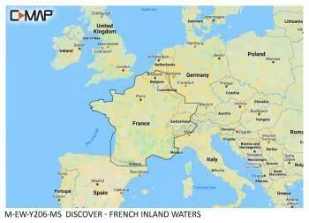 Carte C-MAP® Discover™ France Eaux Intérieures