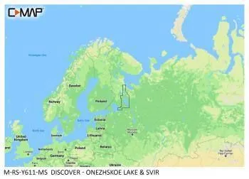 Carte C-MAP® Discover™ Lac Onega & Rivière Svir