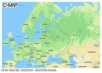 Carte C-MAP® Discover™ Russie Ouest