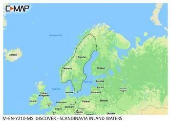 Carte C-MAP® Discover™ Scandinavie Eaux Intérieures