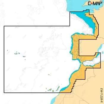 Carte C-MAP® Reveal™ X Europe Côtes Ouest Atlantique