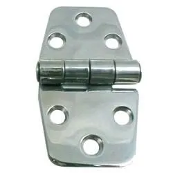 Charnière inox poli 75x74x2mm