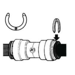 Circlip de verrouillage Ø22mm