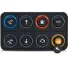 Clavier de commande Powerkey Pro à 8 touches RGB de Ø24mm, avec protocole CANopen, sans ses pastilles gravées