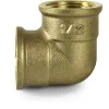 Coude femelle laiton 1/2''
