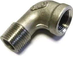 Coude mâle/femelle inox 1/4''