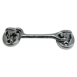 Crochet de porte finition laiton chromé 76mm